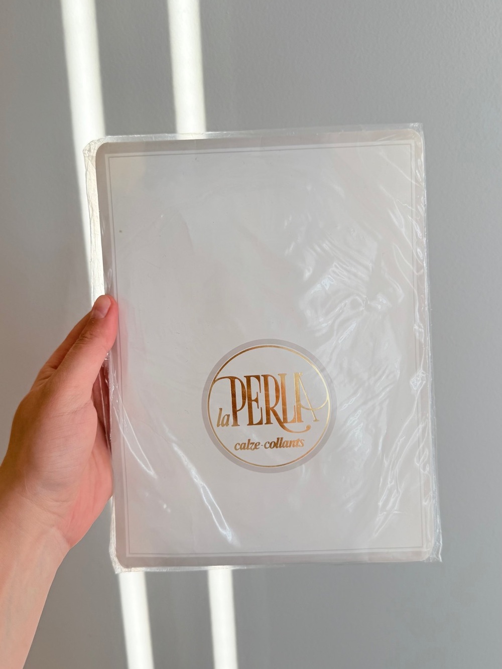 Vintage La Perla Madrid IV Black Tights Stockings NIP Made in Italy Dead Stock
